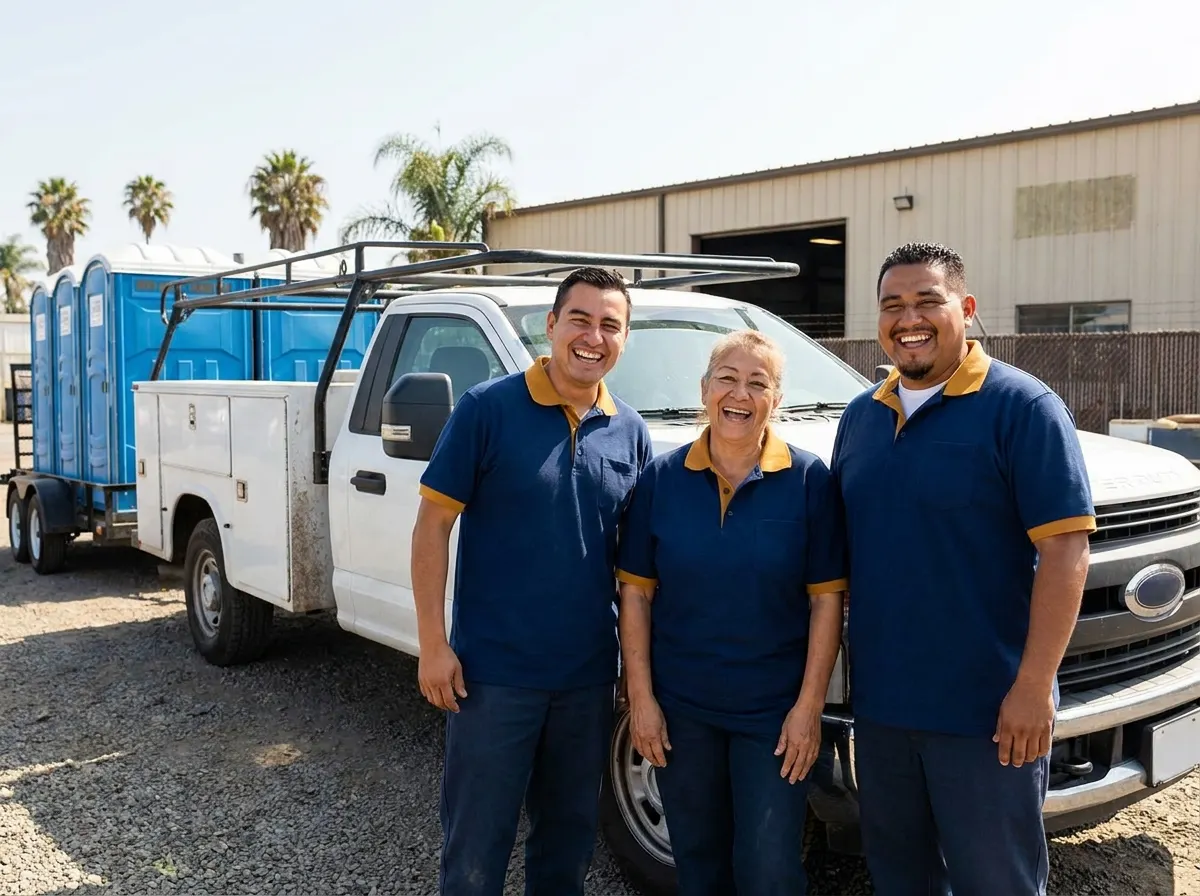 CleanWave Toilet Solutions porta potty rental team in Chula Vista, CA